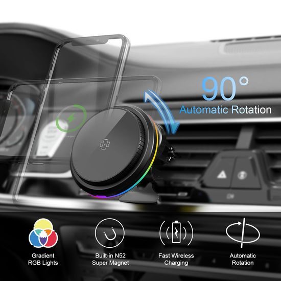 Βάση αυτοκινήτου MagSafe με ασύρματη φόρτιση και αυτόματη περιστροφή