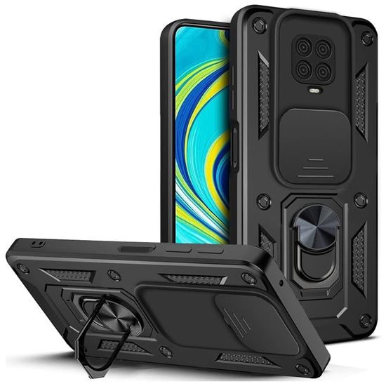 Techsuit CamShield, Xiaomi Redmi Note 9S / Note 9 Pro / Note 9 Pro Max, μαύρο