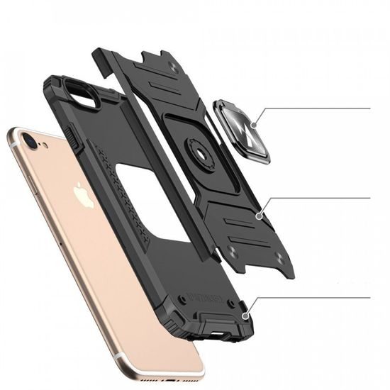 Ring Armor, iPhone 7 / 8 / SE 2020, neagră