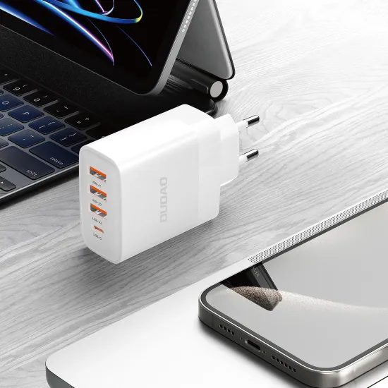 Dudao A5HEU φορτιστής 3x USB, 1x USB-C, PD20W, λευκό