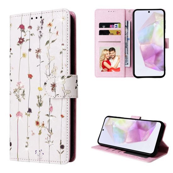 Μαγνητική Θήκη, Samsung Galaxy A26, λουλούδια λιβαδιού