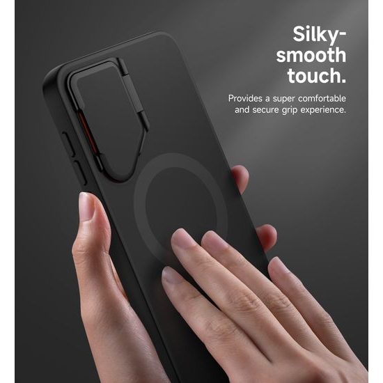 Suritch MagSafe Kickstand Camprotector θήκη Samsung Galaxy S25 FE, μαύρη