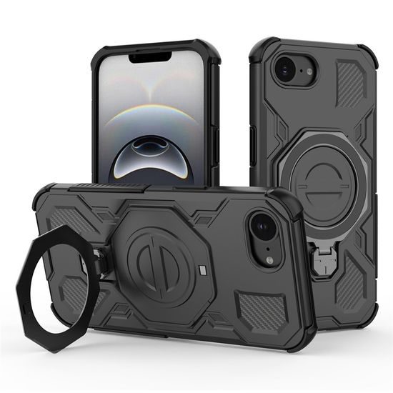 Techsuit Carbon Shield Pro, iPhone 16e, μαύρο