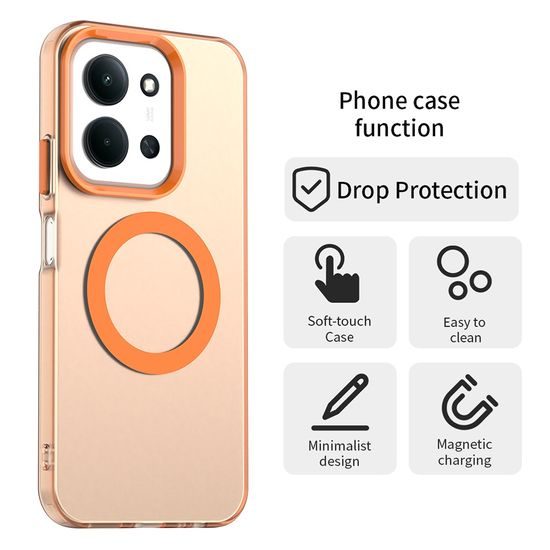 Techsuit CandyCase MagSafe, Xiaomi Redmi 15C 4G / 5G / Poco C85 4G, πορτοκαλί