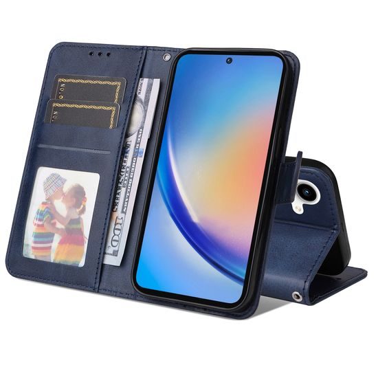 Magnet Case, Samsung Galaxy A35, modrý