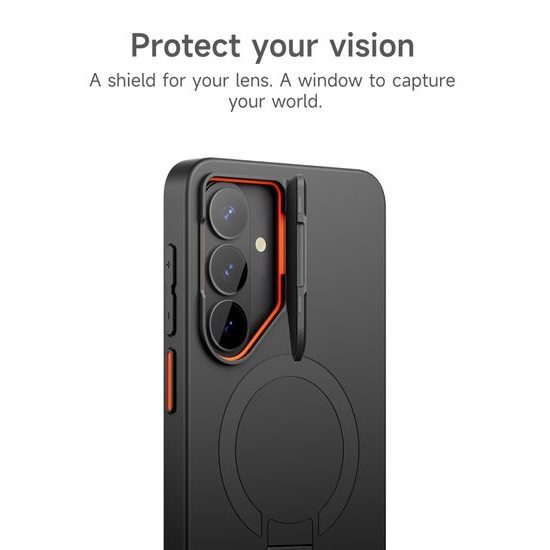 Custodia Suritch MagSafe Kickstand Camprotector Samsung Galaxy S26, nero