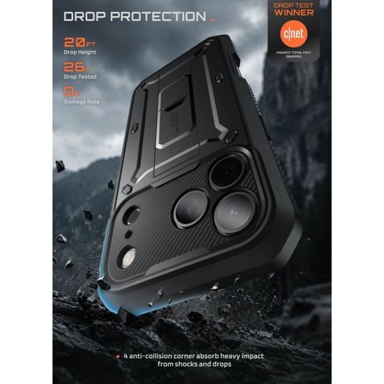 Supcase Unicorn Beetle Pro, iPhone 17 Pro / 18 Pro, černý
