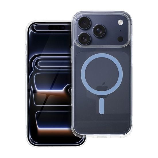 Θήκη Drop Glue Colorful Ring Mag Cover με MagSafe, iPhone 17 Pro Max, μπλε