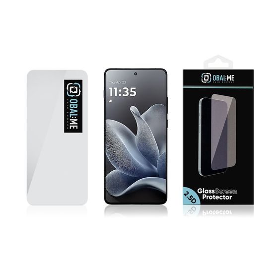 OBAL:ME 2.5D Screenprotector - Gehard glas - voor Motorola Edge 70 - Transparant