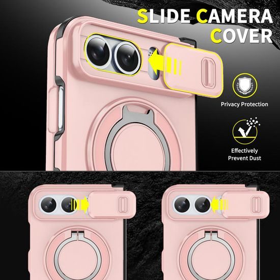 Camslide Stand etui, iPhone Duo, rožnat