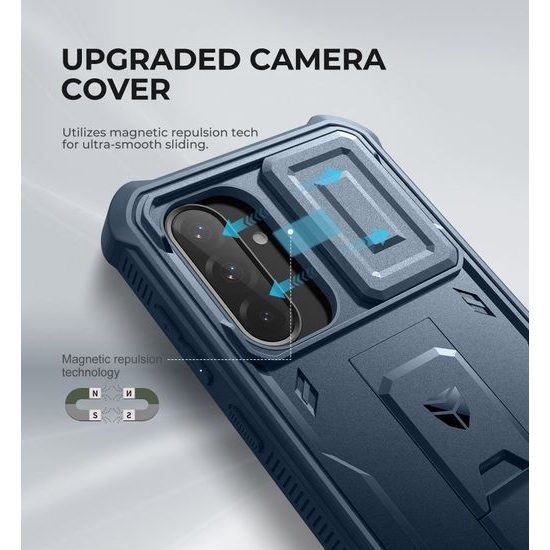 Dexnor 360 Kickstand Camprotector θήκη Samsung Galaxy A17, μπλε