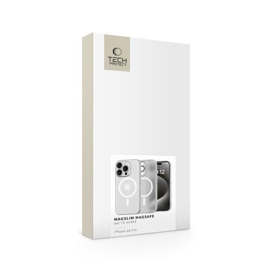 Tech-Protect Magslim MagSafe, iPhone 16 Pro, Λευκό Ματ