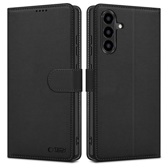 Tech-Protect Samsung Galaxy A27 5G Hoesje - Portemonnee Case met Magnetische Sluiting & Standaard - Zwart