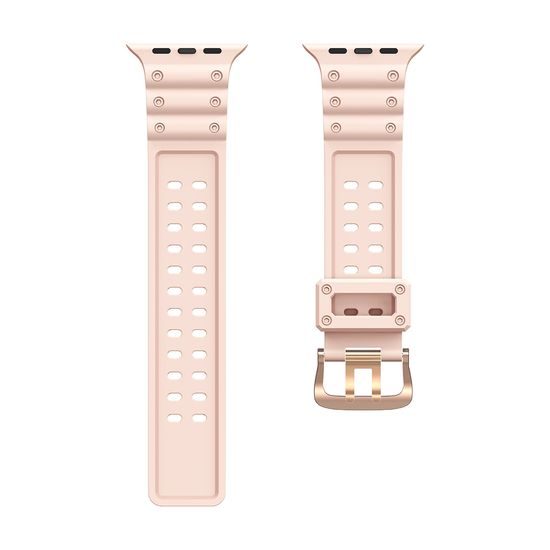 Curea Strap Triple pentru ceasuri Apple Watch SE / 8 / 7 / 6 / 5 / 4 / 3 / 2 / 1 (41/40/38mm), roz