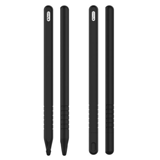 Púzdro pre Apple Pencil 2 so silikónovým prekrytím stylusu, čierne