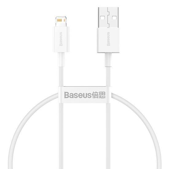 Baseus Superior USB - Lightning 0,25 μ, λευκό (CALYS-02)