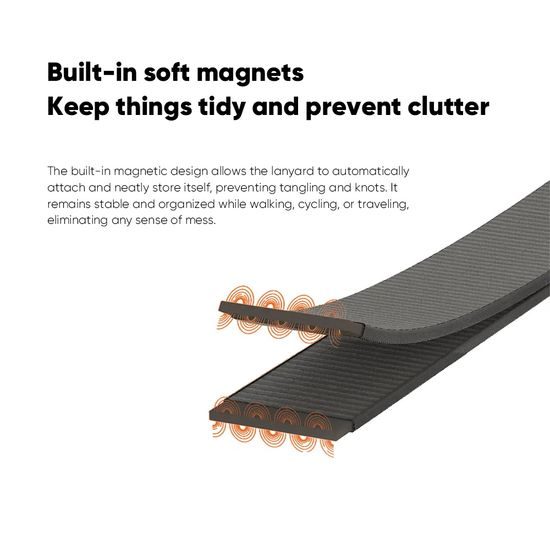 Crossbody Strap μαγνητικό κορδόνι τηλεφώνου, πορτοκαλί