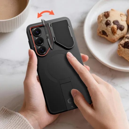 Tech-Protect Kevlar Aura MagSafe калъф, Samsung Galaxy S26, черен