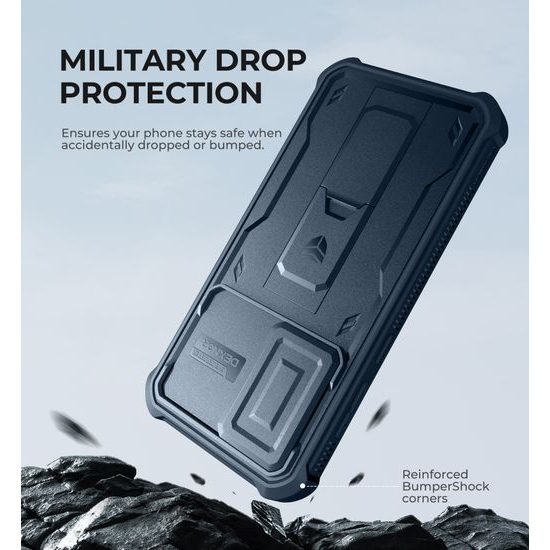 Dexnor 360 Kickstand Camprotector θήκη Samsung Galaxy A17, μπλε