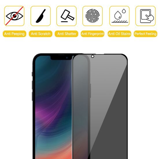 Privacy 5D Zaščitno kaljeno steklo, iPhone 13 Mini