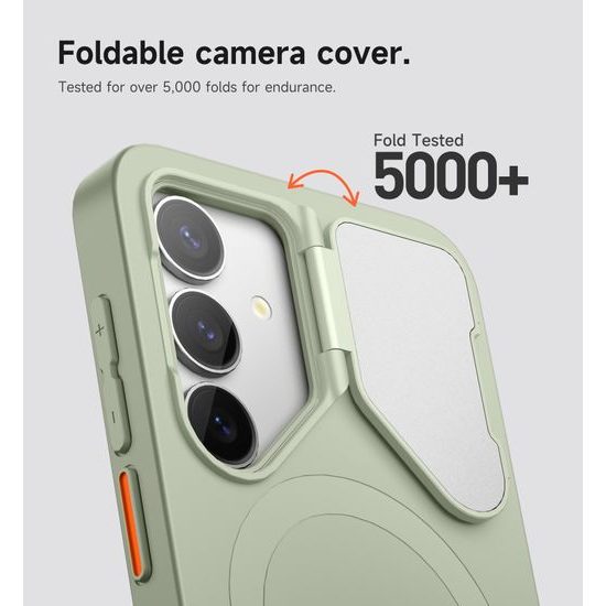Suritch MagSafe Kickstand Camprotector Θήκη Samsung Galaxy S25 Plus, πράσινη