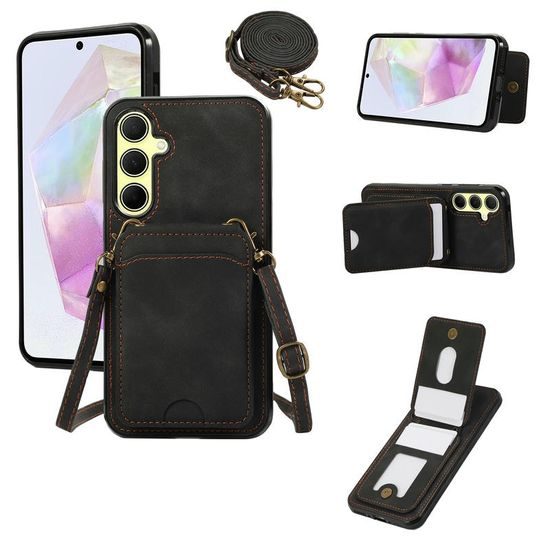 Crossbody obal, Samsung Galaxy S24 / S25, černý