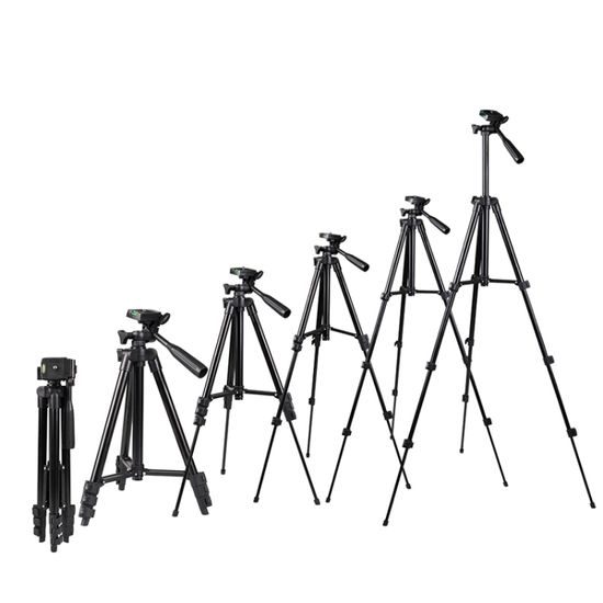 Verstelbaar Aluminium Statief 150 cm voor Camera en Mobiel (1/4" schroefdraad), Tripod