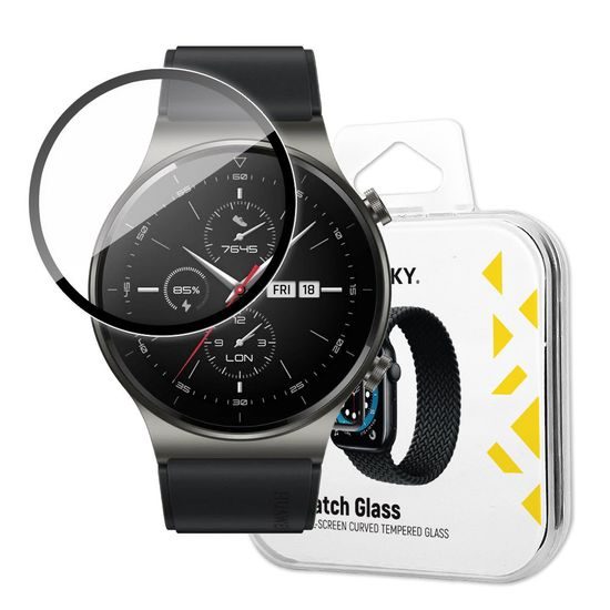 Wozinsky Watch Glass hibrid üveg, Huawei Watch GT 2 42 mm, fekete