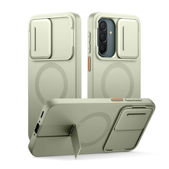Suritch MagSafe Kickstand Camprotector tok Samsung Galaxy A37 / A36, zöld