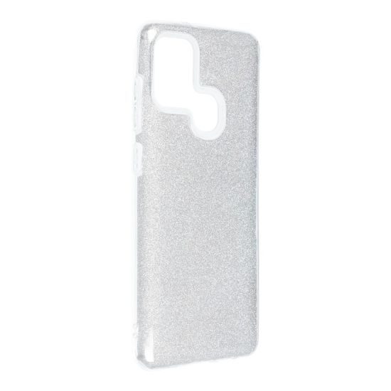 Obal Forcell Shining, Samsung Galaxy A41, stříbrný