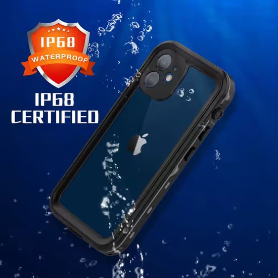 ShellBox IP68 tok, iPhone 12 Mini, fekete