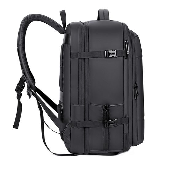 JP Rucksack B09 - Multifunktionaler Tagesrucksack 45x31x22-26 cm - Schwarz