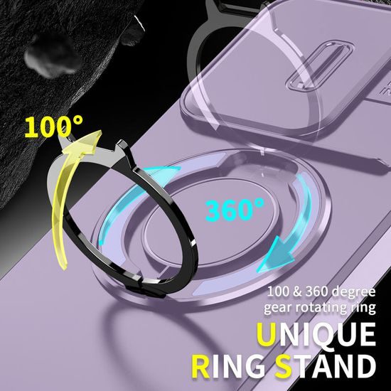 Camslide Stand tok, Xiaomi Redmi 17, lila