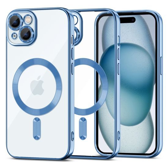 iPhone 15 ümbris – Tech-Protect MagShine – sinine