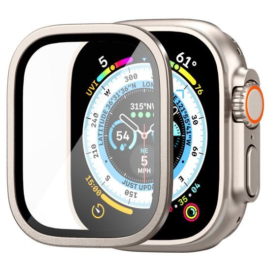 Spigen Glas.Tr Slim Pro Displayschutz, Apple Watch Ultra 49 mm, silber