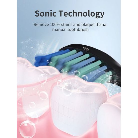 Set spazzolino elettrico sonico e idropulsore dentale wireless 2in1, bianco