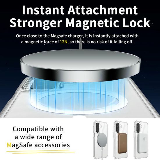 Διάφανη θήκη Magsafe, Samsung Galaxy A17, διαφανής