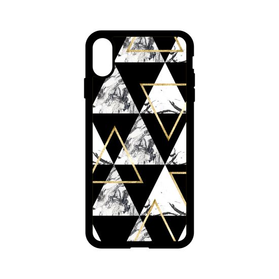 Momanio obal, iPhone XR, Marble triangle