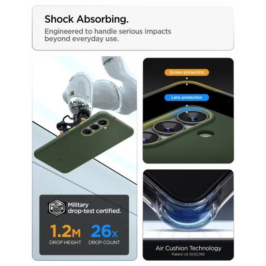 Spigen Nano Pop Mag MagSafe, Samsung Galaxy S26, tmavě zelená