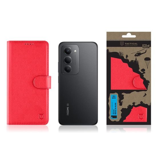 Θήκη Tactical Field Notes, Xiaomi Redmi 15 4G / 5G, κόκκινη