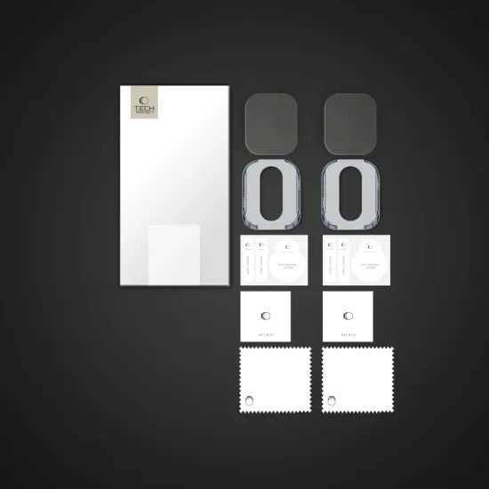 Tech-Protect Screenprotector - Gehard glas Easy Set+ - voor Apple Watch Ultra 1 / 2 / 3 (49 mm) - 2 stuks