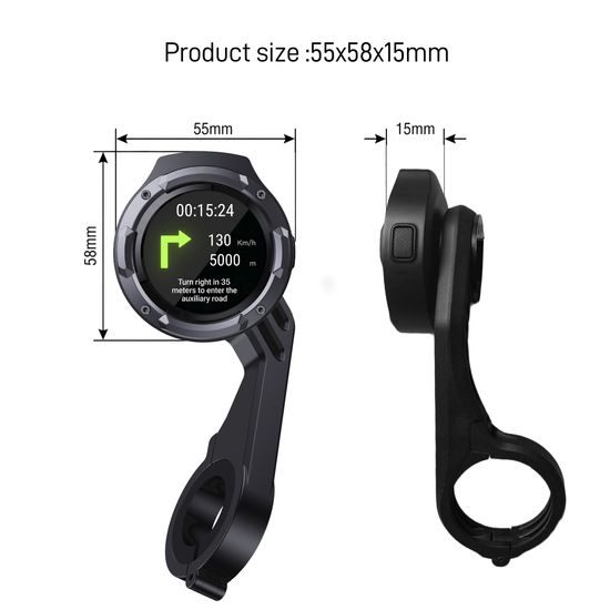 RideCore RC10 AMOLED Navigationsgerät für Fahrrad, E-Bike und Motorrad - Smartes Display mit 850 Nits Helligkeit und IP67 Schutz