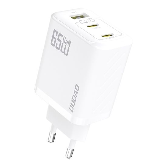 Dudao A29C φορτιστής + καλώδιο USB-C, 65W, GaN, λευκό