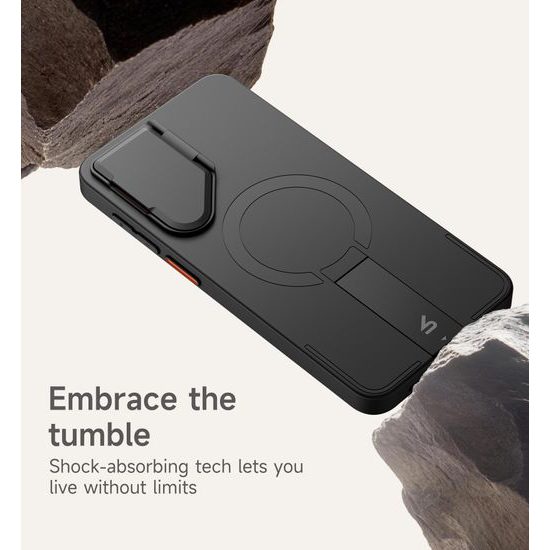 Custodia Suritch MagSafe Kickstand Camprotector Samsung Galaxy S26, nero
