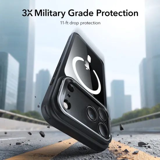 ESR Classic Hybrid Kickstand MagSafe, iPhone 17 Pro Max, μαύρο