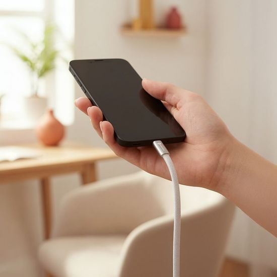 Cablu Forcell F-Energy USB-C - USB-C, QC4.0, PD, 5A, 100W, 1,2 m, alb