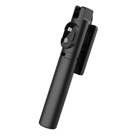 Selfie tyč MINI P20 s odnímateľným diaľkovým ovládaním Bluetooth a statívom, čierna