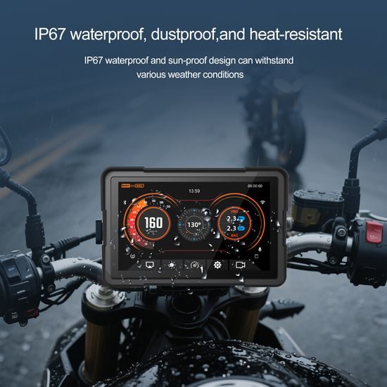 BMW Motorrad 7" IPS dodirni zaslon s bežičnim Apple CarPlay i Android Auto, CAN Bus podacima, upravljanjem Wonder Wheel, TPMS-om i 2 kamere