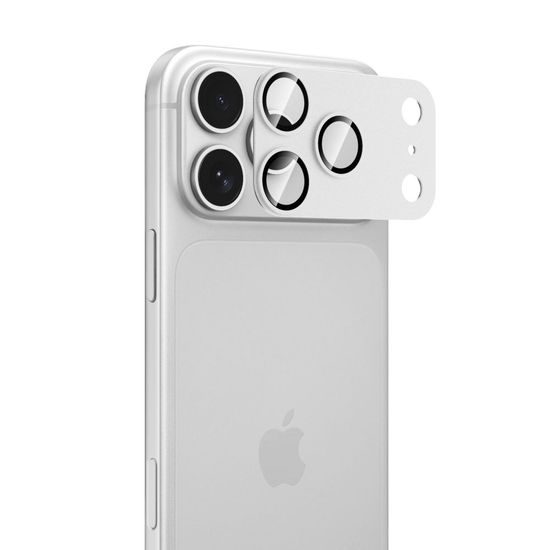 iPhone 18 Pro kaamera kaitseklaas – Tech-Protect CamFull Fit+ – hõbedane