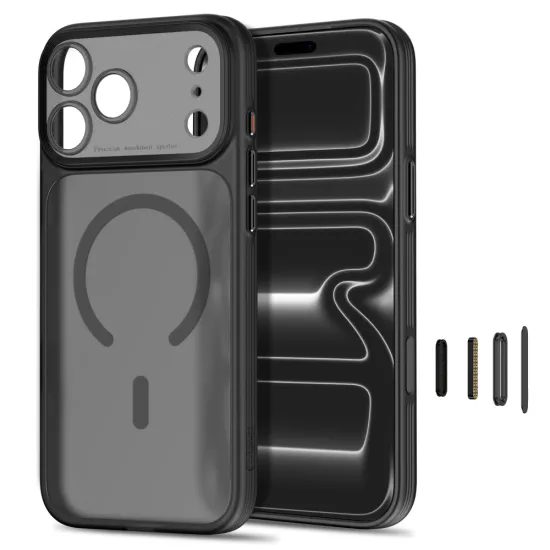 Tech-Protect MagPrime MagSafe CC, iPhone 17 Pro Max / 18 Pro Max, matná čierna